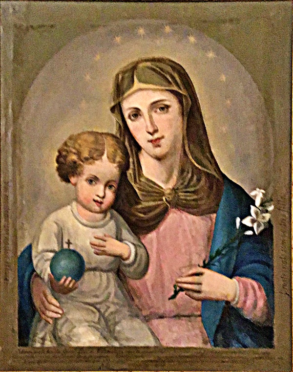 ex-voto Vierge à l'enfant